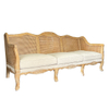 Top Sell Living Room Furniture 3 Seater Rattan Wooden Classic Outdoor Lounge Sofa For Wedding Furniture