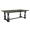 Black Solid Wood Dining Table