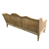 Top Sell Living Room Furniture 3 Seater Rattan Wooden Classic Outdoor Lounge Sofa For Wedding Furniture