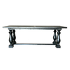 Black Solid Wood Dining Table