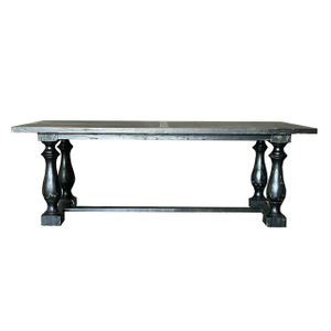 Black Solid Wood Dining Table