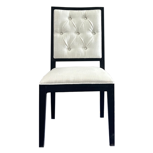Square Back Buckle Dining Chair