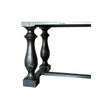 Black Solid Wood Dining Table