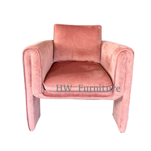 Pink Velvet Lounge Chair For Wedding Furniture