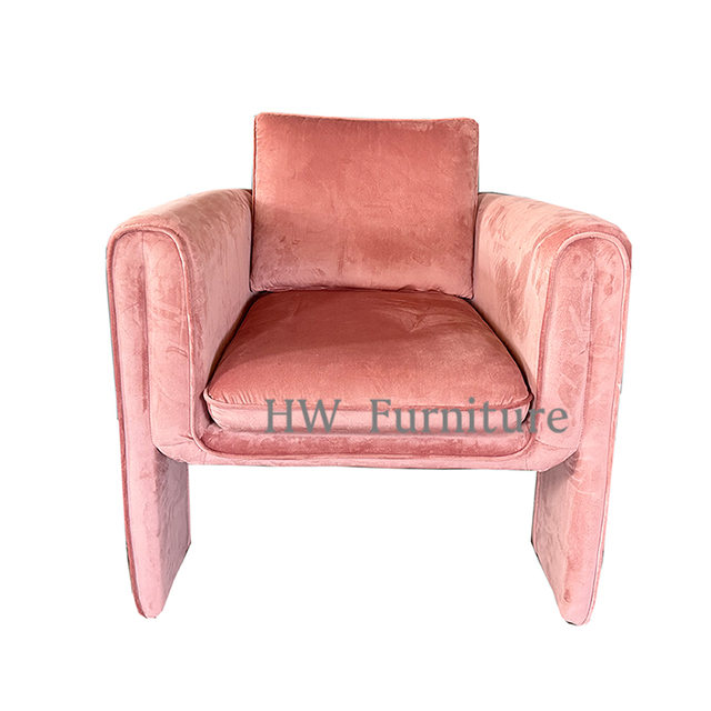 Pink Velvet Lounge Chair For Wedding Furniture