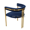 Modern Wedding Furniture Blue Metal Chair 