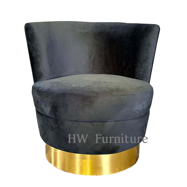 Wedding Furniture Lounge Chair With Stainless Steel Base/Dining Chair 