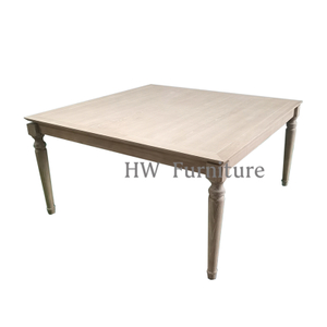 Square Solid Wood Dining Table For Wedding Furniture