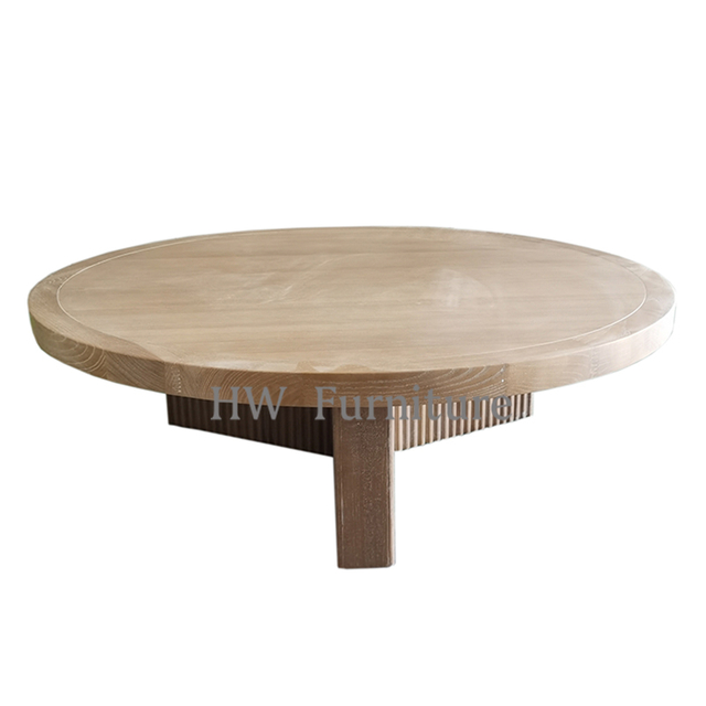 Wooden Wedding Furniture Round Coffee Table Low Table