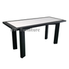Hot Sale Home Furniture Solid Wood Base With Marble Surface Dining Table