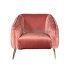 Lounge Chair With Metal Feet