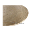 Oak Wood Round Dining Table 