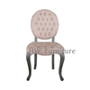 Deep Pull Buckle Round Back Dining Chair