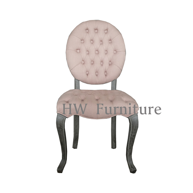 Deep Pull Buckle Round Back Dining Chair