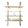 Hot Sale Wedding Furniture Wooden Bar Back Reclaimed Wood With Metal Book Shelf