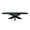 Black Solid Wooden Dining Table For Dining Room Furniture