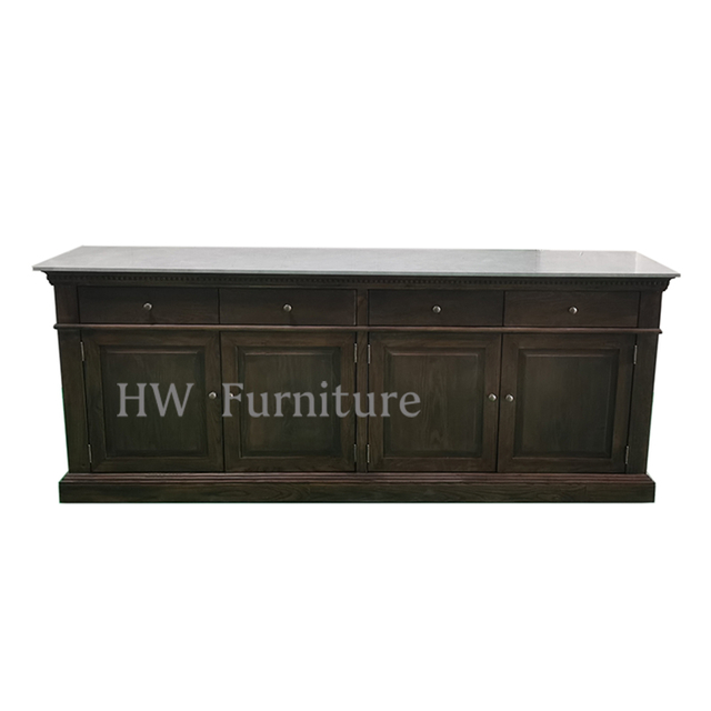Hot Sale Wooden Living Room Furniture Wooden Side Cabinet With Marble Surface