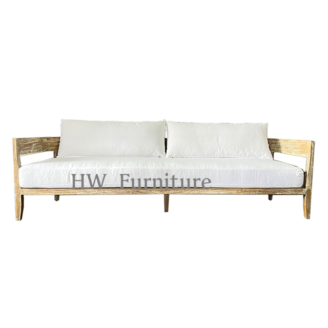High Quality Wooden Outdoor Furniture Wooden Lounge Sofa For Wedding Furniture