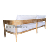 High Quality Wooden Outdoor Furniture Wooden Lounge Sofa For Wedding Furniture