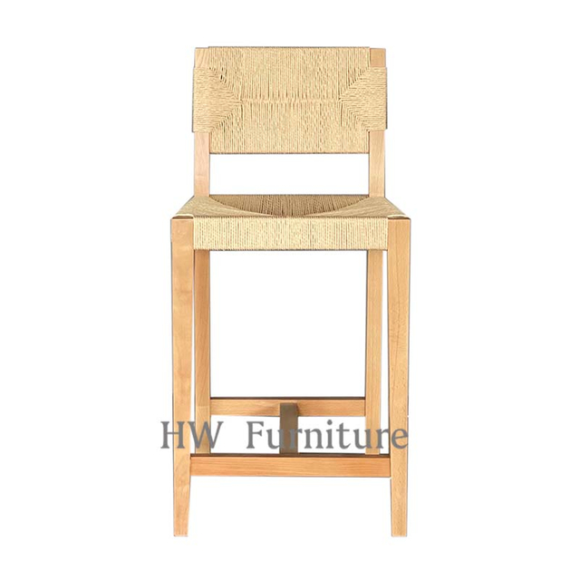 Hot Sale Outdoor Furniture Wooden Dining Chairs With Cord/ Bar Chairs