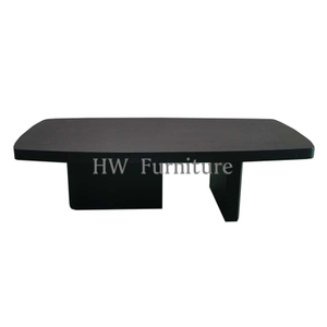 Black Solid Wood Coffee Table