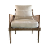 Solid Wood Rattan Backed Leisure Chair/Wooden Lounge Chairs