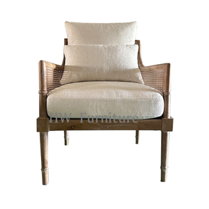 Solid Wood Rattan Backed Leisure Chair/Wooden Lounge Chairs