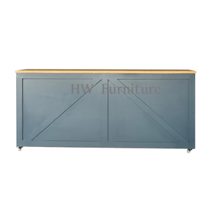 Solid Wood Bar Table With Casters
