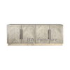 Solid Wood Cabinets With Mosaic Cabinet Doors