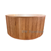 Round Wooden Low Table/Solid Wood Coffee Table