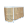 New Solid Wood Rattan Wedding Counter Reeded Bar Table Outdoor Furniture For Event