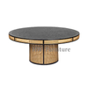 New Style Round Dining Table With Rattan Base For Home & Wedding Furniture Use