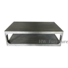 Solid Wooden Black Coffee Table 