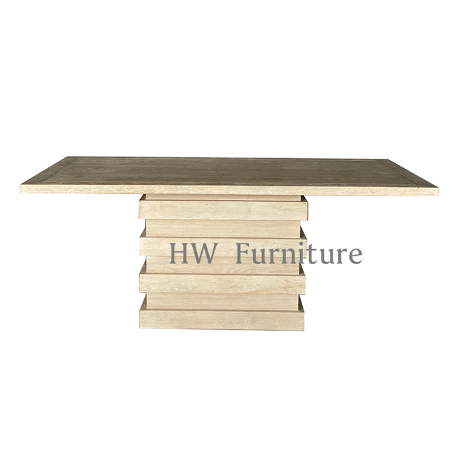 New Style Dining Room Furniture Solid Wooden Dining Table 
