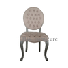 Deep Pull Buckle Round Back Dining Chair