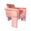 Pink Velvet Lounge Chair For Wedding Furniture