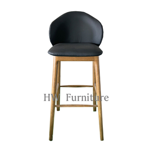 Wooden Dining Chairs With Leather Cushion/ Bar Chairs