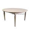 Wooden Home Furniture Round Solid Wood Dining Table For Wedding Furniture