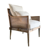 Solid Wood Rattan Backed Leisure Chair/Wooden Lounge Chairs