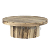 Round Solid Wood Coffee Table/Low Table For Home & Wedding Furniture Use
