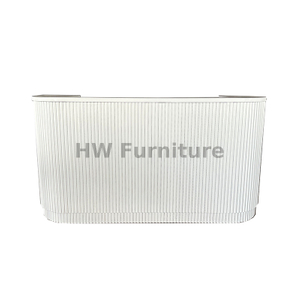 White Vertical Striped Wooden Bar Table