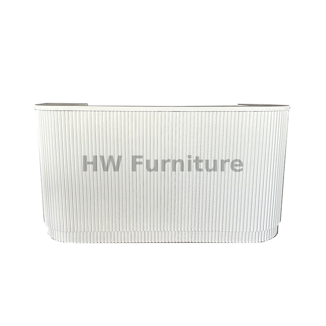 White Vertical Striped Wooden Bar Table