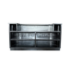 Black Ribbed Wooden Bar Table For Wedding And Party