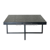 Nordic Living Room Furniture With Iron Base And Wooden Roof Coffee Tables