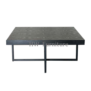 Nordic Living Room Furniture With Iron Base And Wooden Roof Coffee Tables