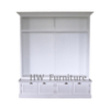 New Designs High Quality Wooden Cabinets Living Room Furniture White Solid Wood Cabinet