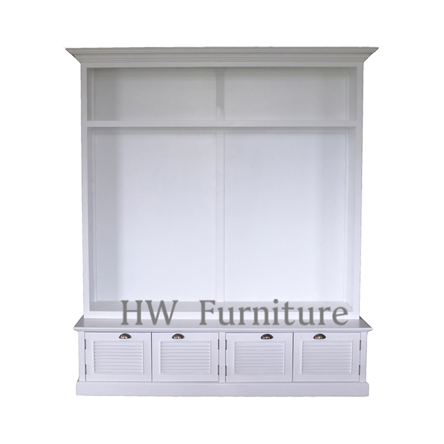 New Designs High Quality Wooden Cabinets Living Room Furniture White Solid Wood Cabinet