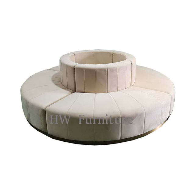 Round White Wedding Sectional Sofa For Wedding Furniture