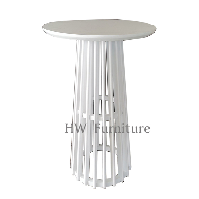 Solid Wooden Wedding Furniture Wooden Wedding Table/White Bar Table