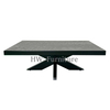 Black Solid Wooden Dining Table For Dining Room Furniture